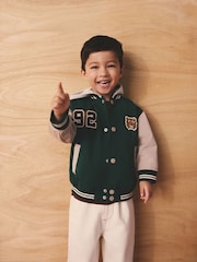 Grønn/Solbrun - Universitetsjakke (3mnd–7år) - Bilde 1 av 10