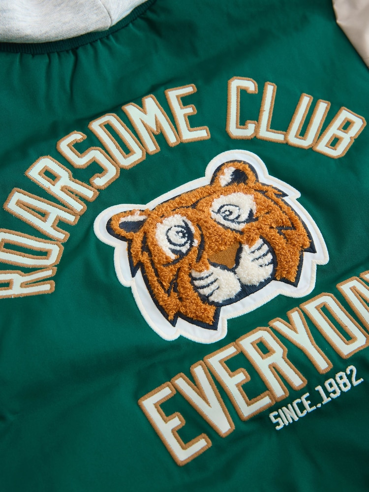 Grønn/Solbrun - Universitetsjakke (3mnd–7år) - Bilde 10 av 10