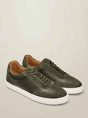Charles Tyrwhitt Green Suede and Textile Shoes - Image 2 of 4
