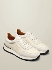 Charles Tyrwhitt Natural Suede and Textile Shoes - Image 2 of 4