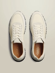 Charles Tyrwhitt Natural Suede and Textile Shoes - Image 3 of 4