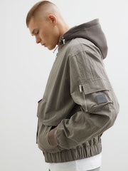 River Island Hooded Bomber Jacket - Bild 3 von 4