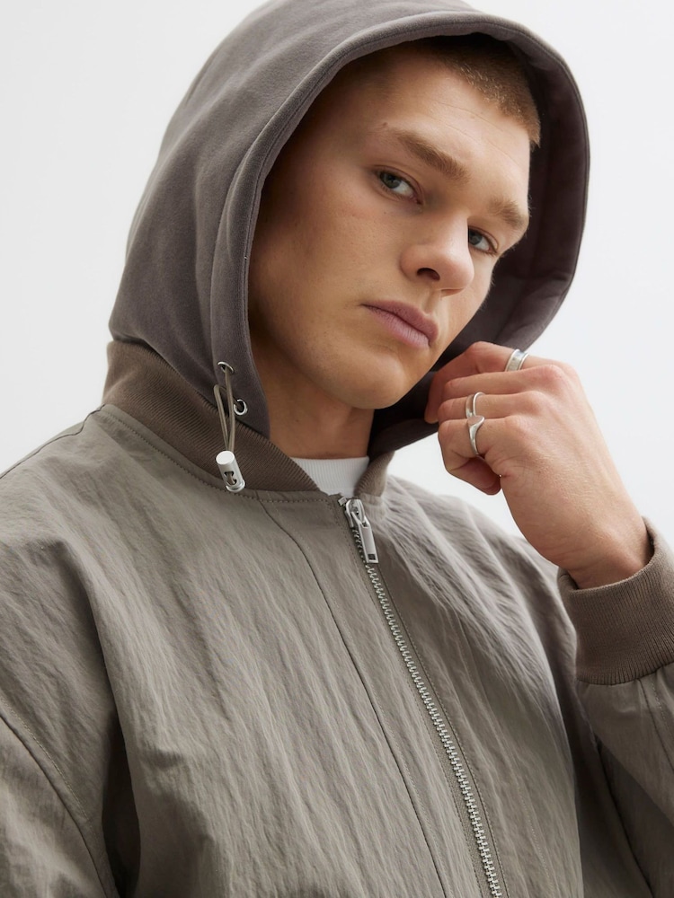 River Island Hooded Bomber Jacket - Bild 4 von 4