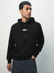 Black Subscribe Graphic Print Hoodie - Image 3 of 7