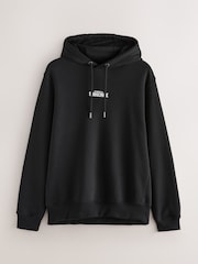 Black Subscribe Graphic Print Hoodie - Image 5 of 7