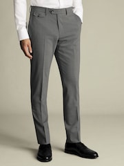 Charles Tyrwhitt Grey Wool Smart Trousers - Image 1 of 6