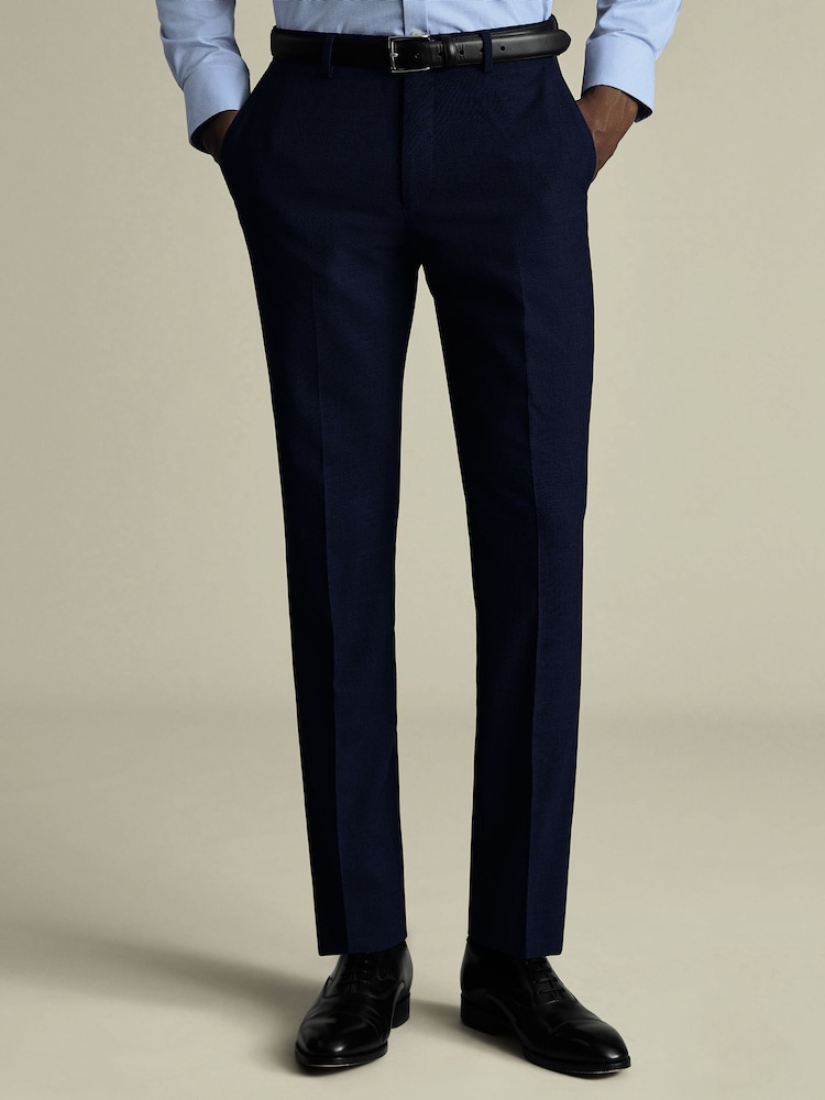 Charles Tyrwhitt Ink Blue Slim Fit New Ultimate Suit Trousers - Image 1 of 5