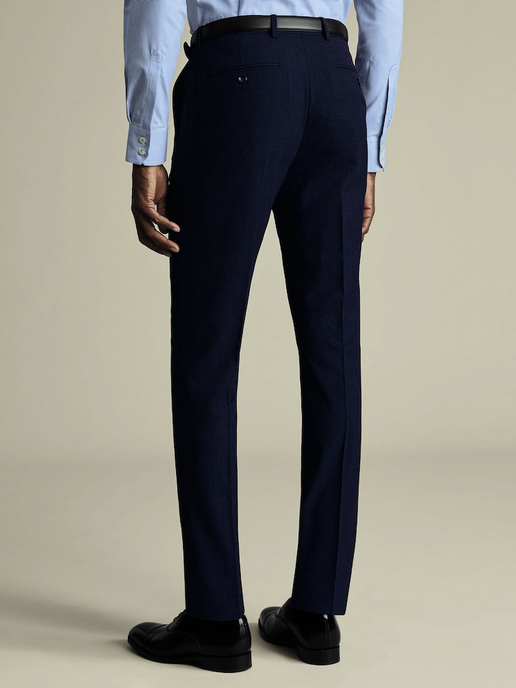 Charles Tyrwhitt Ink Blue Slim Fit New Ultimate Suit Trousers - Image 2 of 5