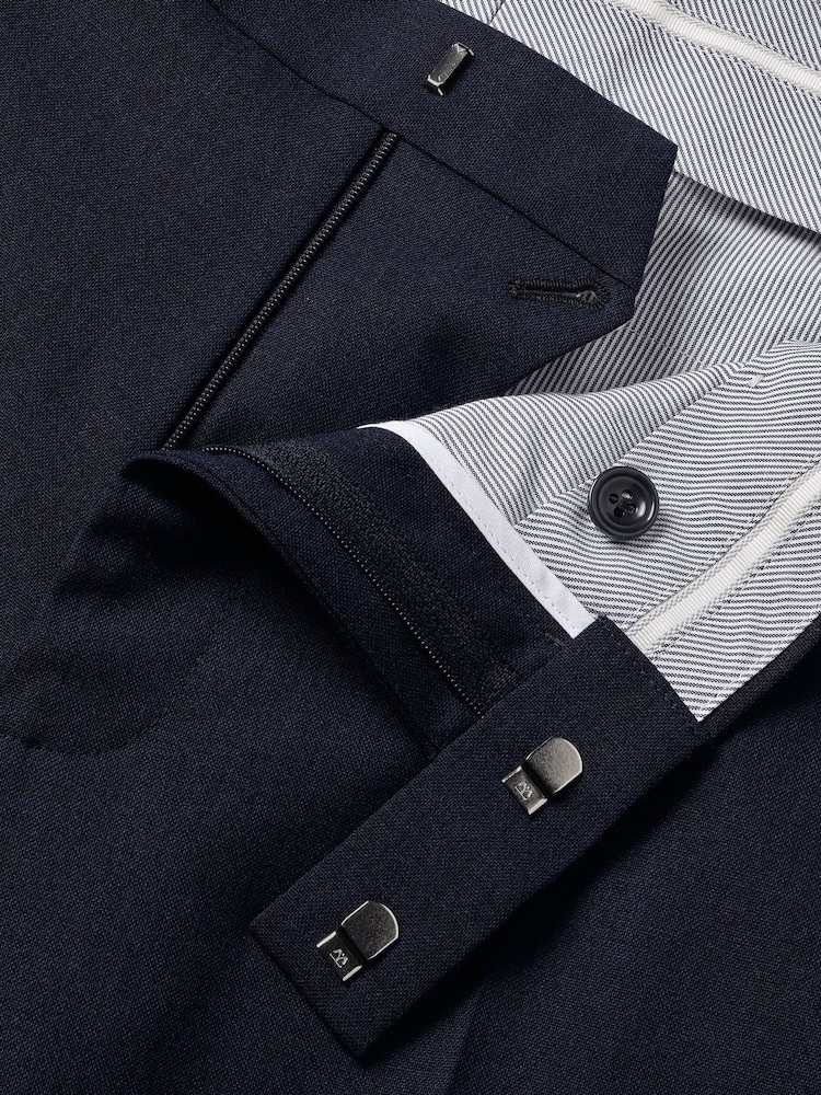 Charles Tyrwhitt Ink Blue Slim Fit New Ultimate Suit Trousers - Image 5 of 5