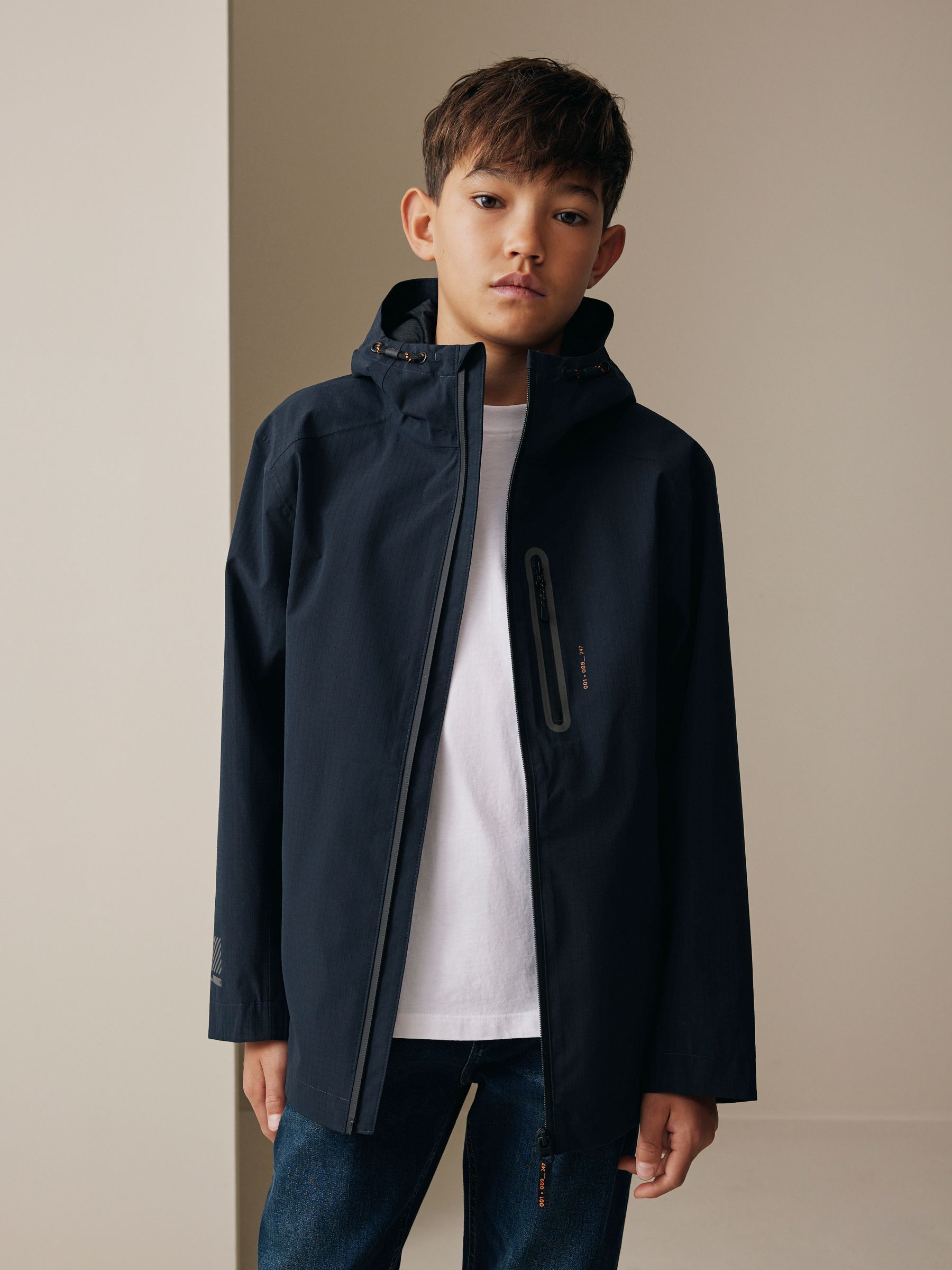 Buy Navy Waterproof Anorak Jacket (3-16yrs) from Next USA
