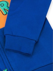 Character Blue Peppa Pig George Pig And Dinosaur Zip-Up 100% Cotton Hoodie - Image 5 of 12