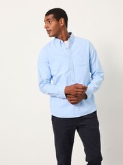 FatFace Oxford Blue Long Sleeve Shirt - Image 1 of 5