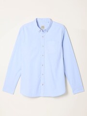 FatFace Oxford Blue Long Sleeve Shirt - Image 5 of 5