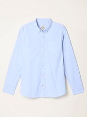 FatFace Oxford Blue Long Sleeve Shirt - Image 6 of 6