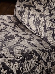 Leopard Icon Print Black Otis Swivel Accent Chair - Image 3 of 9