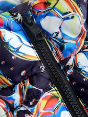 Balón de fútbol negro/azul - Chaqueta acolchada de peso medio con capucha (3-17años) - Imagen 8 de 9