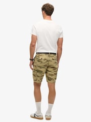 Superdry Brown 100% Cotton Parachute Light Shorts - Image 10 of 13