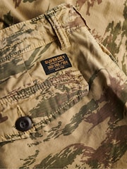 Superdry Brown 100% Cotton Parachute Light Shorts - Image 8 of 13