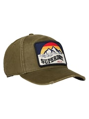 Superdry Green Graphic Print Trucker Cap - Image 1 of 4