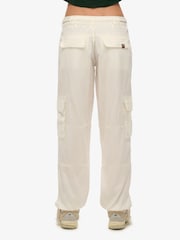 Superdry White Lightweight Beach Cargo Joggers - Image 2 of 6