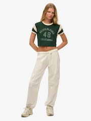 Superdry White Lightweight Beach Cargo Joggers - Image 4 of 6