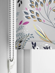 Sara Miller Soft Grey Songbird Made to Measure Roller Blind - Image 5 of 6