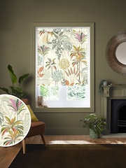 Sara Miller Light Stone Natural Palm Garden Made to Measure Roller Blind - Image 1 of 6