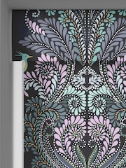 Sara Miller Petrol Blue Peacock Filigree Made to Measure Roller Blind - Image 4 of 6