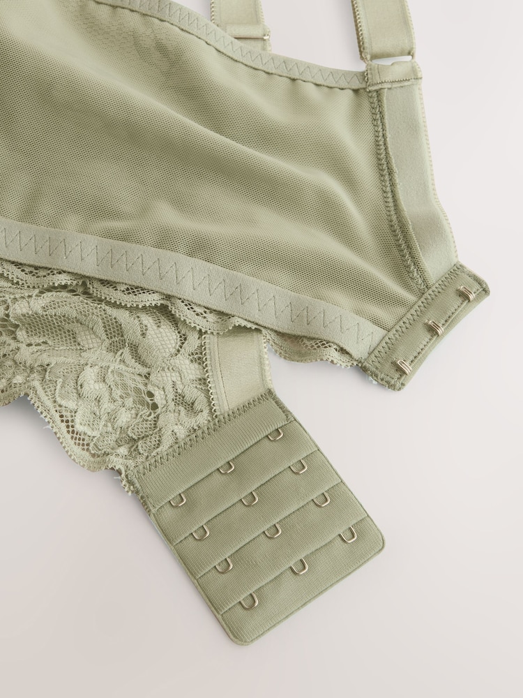 Green F-K Ultimate Support Lace Non Pad Full Cup Bra - Image 10 of 10