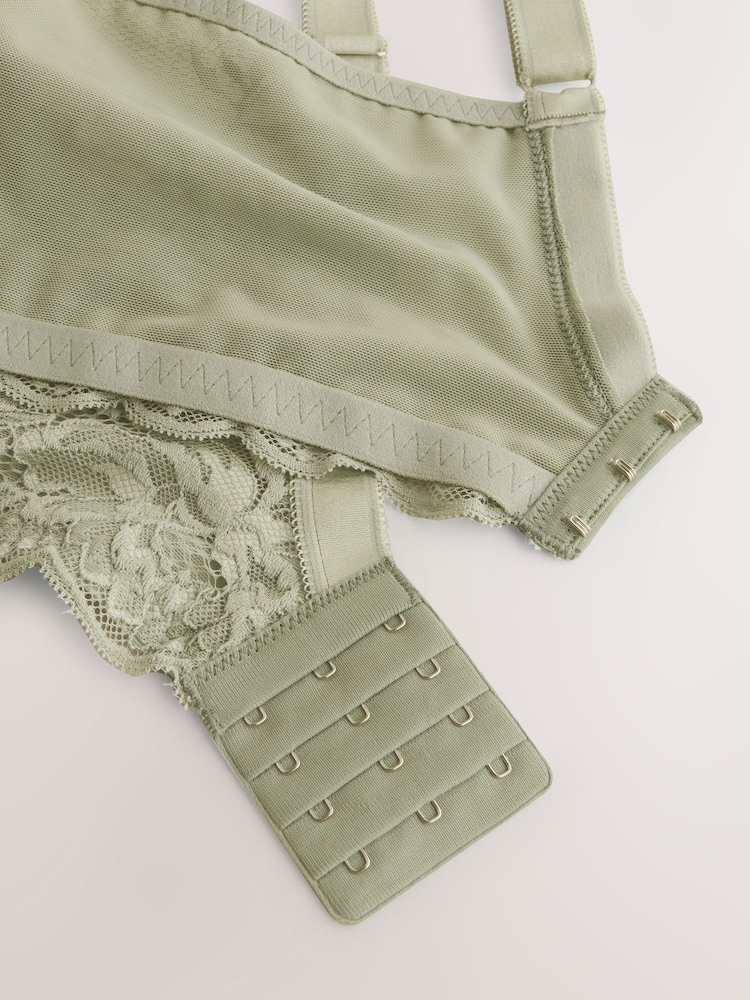 Green F-K Ultimate Support Lace Non Pad Full Cup Bra - Image 13 of 13 Green F-K Ultimate Support Lace Non Pad Full Cup Bra - Image 13 of 13