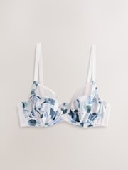 Green/Navy/Navy Print DD+ Non Pad Full Cup Bras 3 Pack with Side Support - Image 9 of 11
