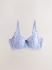 Blue DD+ Pad Balcony Lace Ultimate Comfort Bra - Image 5 of 7