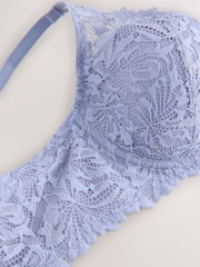 Blue DD+ Pad Balcony Lace Ultimate Comfort Bra - Image 7 of 7