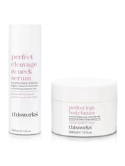 This Works Perfect Cleavage & Neck Serum 150ml & Body Butter 200ml Gift Set (Worth £68) - Image 1 of 1