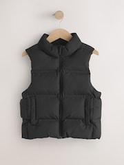Black Padded Gilet (3-16yrs) - Image 1 of 4