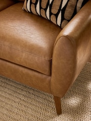 Vintaged Faux Leather Light Brown Small Wilson 2 Seater Sofa - Image 2 of 9