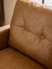 Vintaged Faux Leather Light Brown Small Wilson 2 Seater Sofa - Image 5 of 9