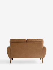 Vintaged Faux Leather Light Brown Small Wilson 2 Seater Sofa - Image 8 of 9