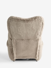 Oslo Faux Fur Mink Brown Wilson Highback Riser Recliner Armchair - Image 13 of 14