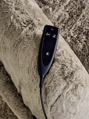 Oslo Faux Fur Mink Brown Wilson Highback Riser Recliner Armchair - Image 8 of 14