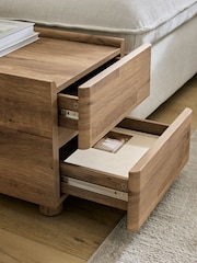 Bronx Dark Oak Effect Alba Crosby Modular Side Table - Image 3 of 9