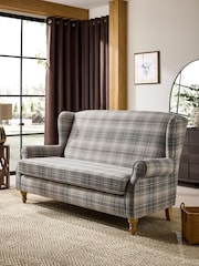 Versatile Check Nevis Grey Sherlock 3 Seater Sofa - Image 1 of 9