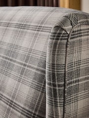 Versatile Check Nevis Grey Sherlock 3 Seater Sofa - Image 3 of 9