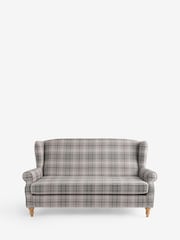 Versatile Check Nevis Grey Sherlock 3 Seater Sofa - Image 5 of 9