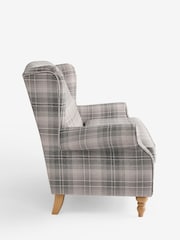 Versatile Check Nevis Grey Sherlock 3 Seater Sofa - Image 6 of 9