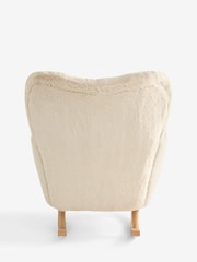 Oslo Faux Fur Light Natural Wilson Rocking Chair - Image 8 of 9