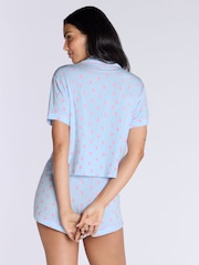 Boux Avenue Blue Strawberry Modal Short Pyjamas Set - صورة 2 من 5