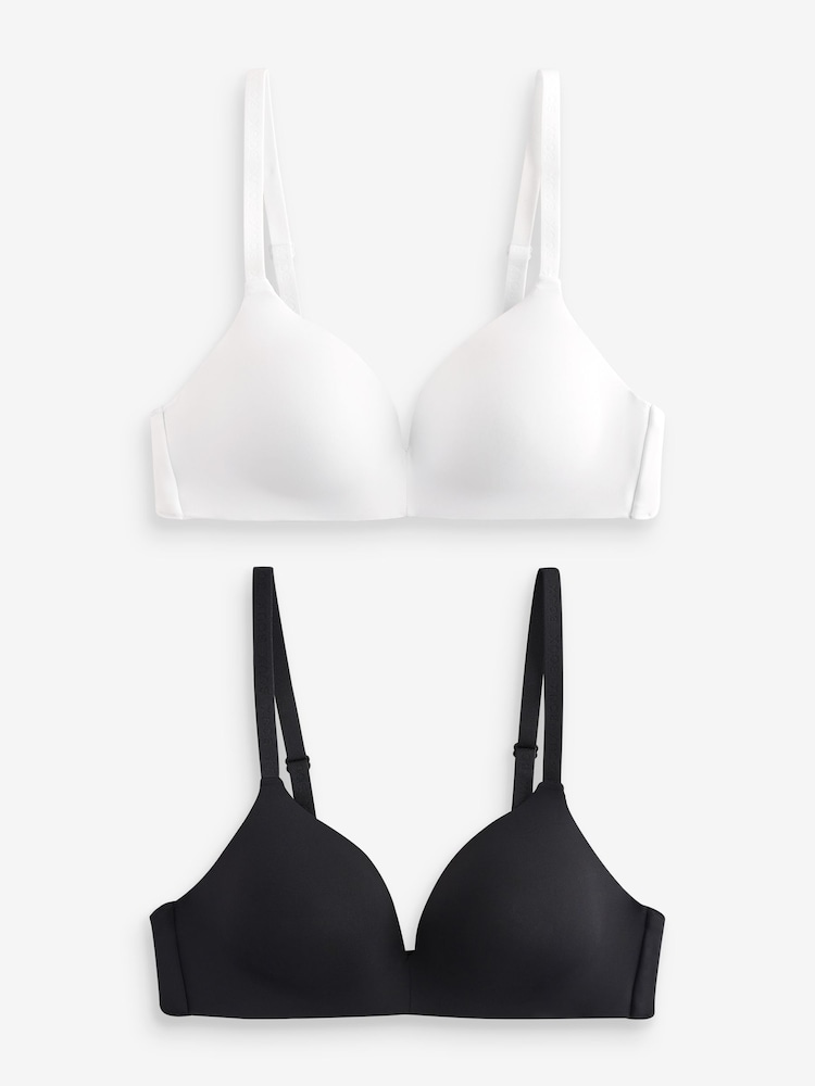 Boux Avenue Non Wired Plunge Bras 2 Pack - Image 1 of 3