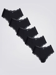 Boux Avenue Tatiana Black Shorts 5 Pack - Image 1 of 1
