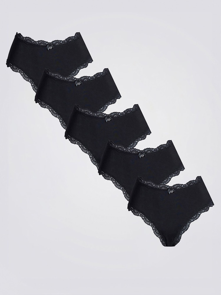 Boux Avenue Tatiana Black Shorts 5 Pack - Image 1 of 1